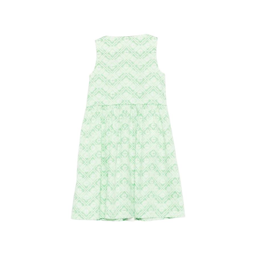 Casablanca Wavy Monogram Shirt Dress in Green