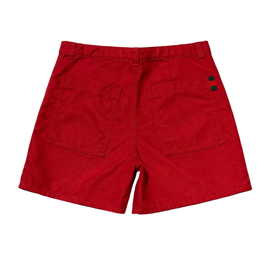 Gucci Children’s Cotton Canvas Shorts in Red