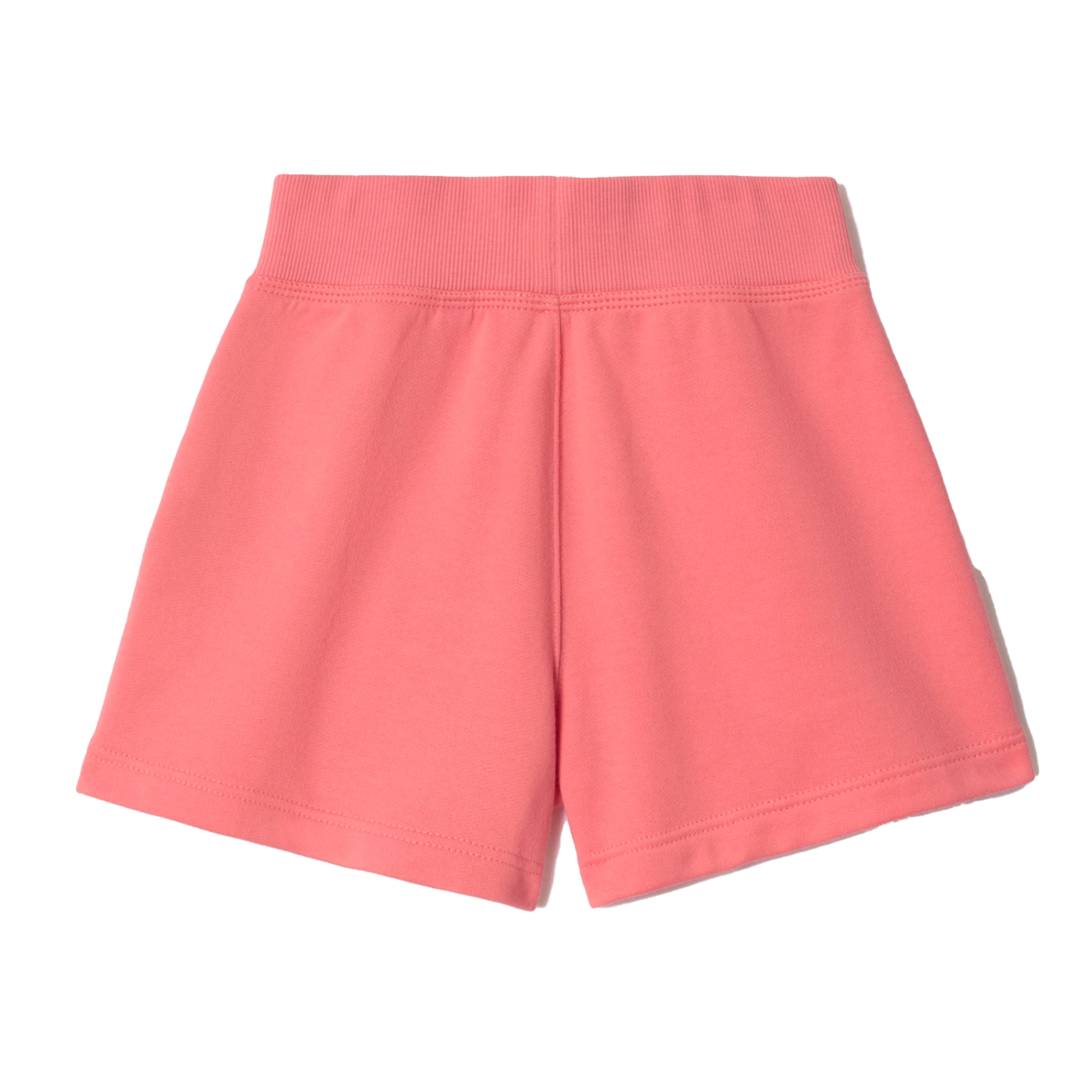Burberry Check Trim Cotton Shorts in Pale Hibiscus (Kids)