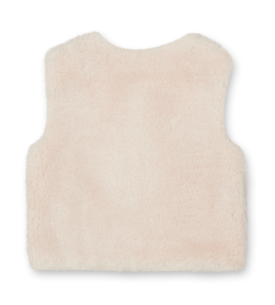 Chloé Faux Shearling Gilet in Soft Pink (Kids)