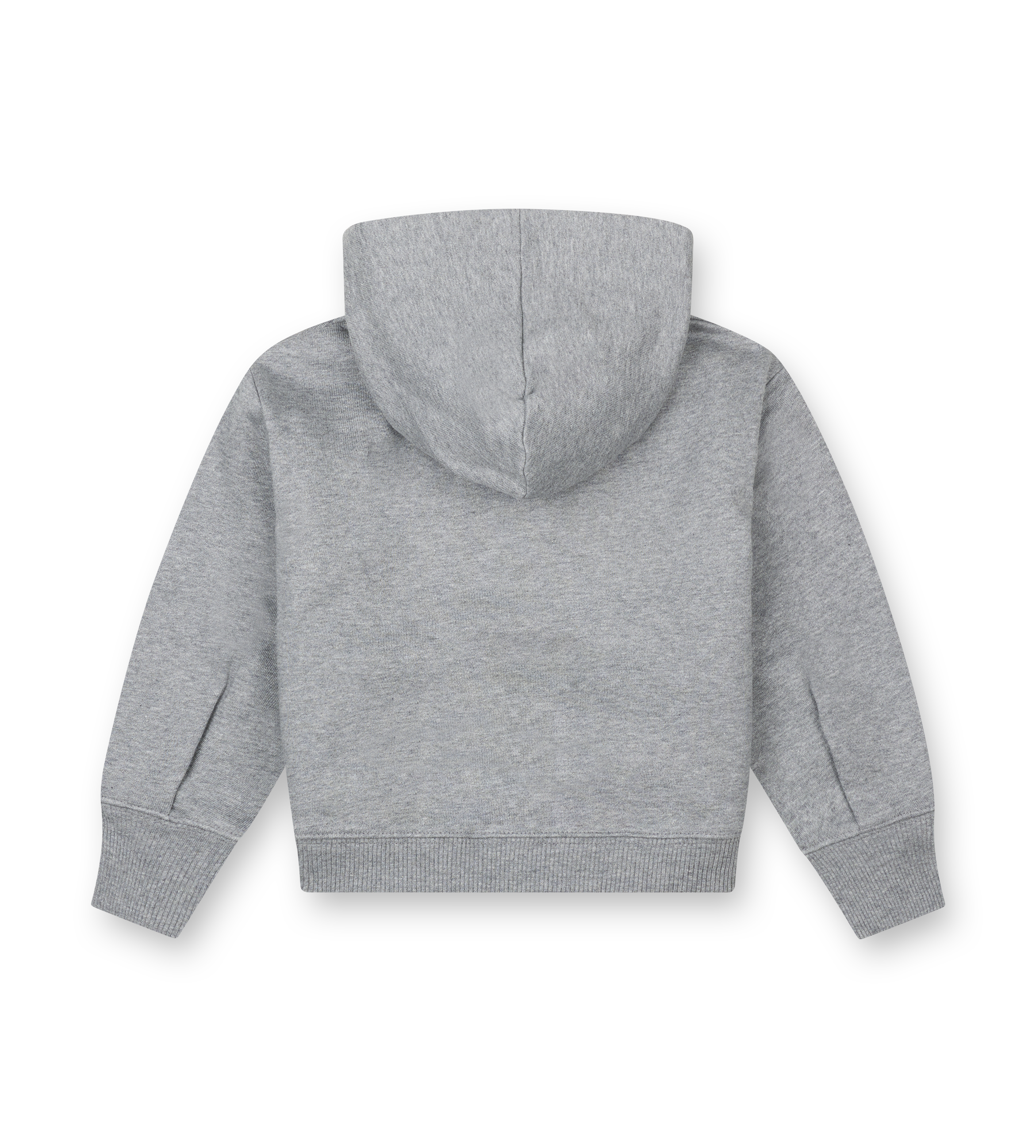 Gray hoodie on a white background