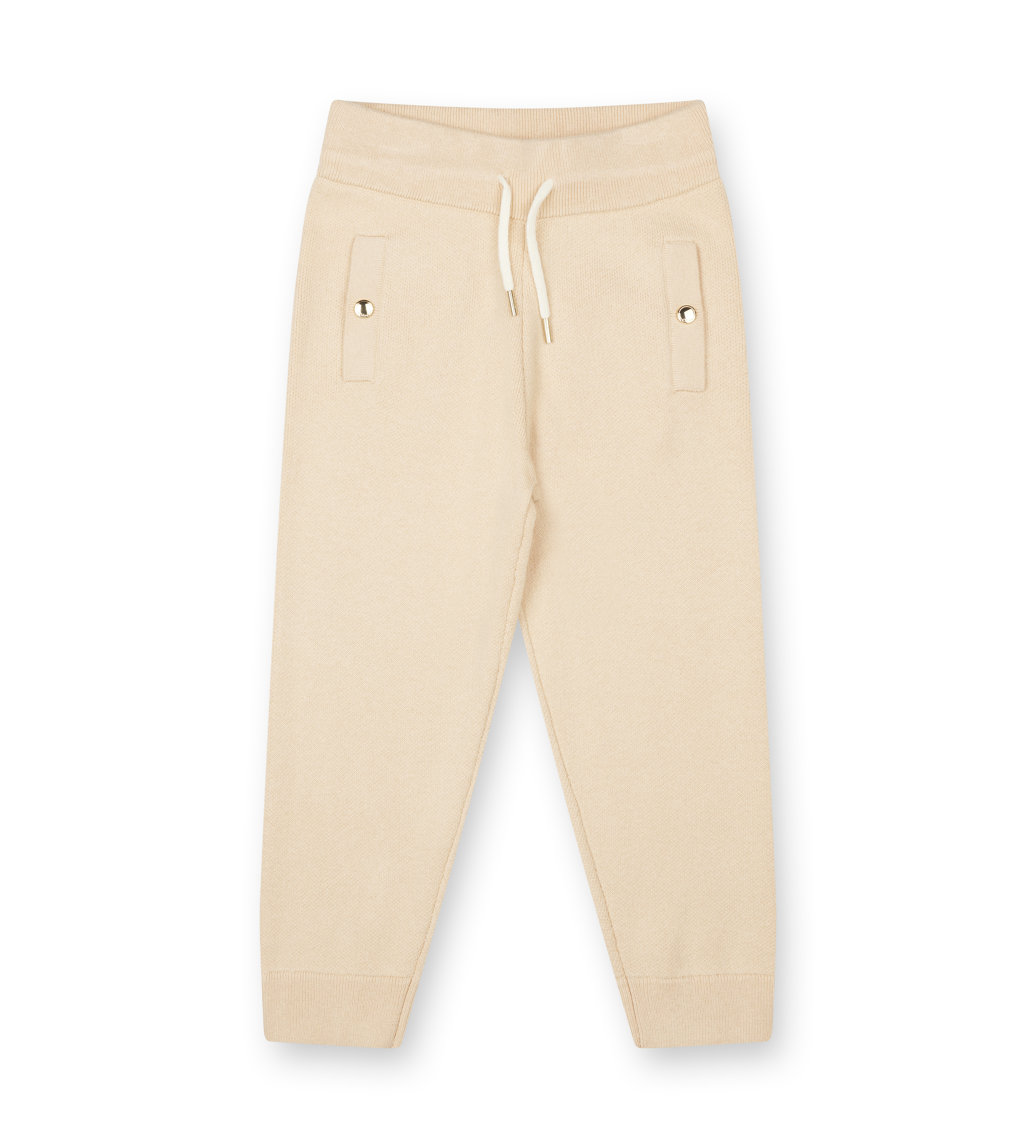 Beige sweatpants on a white background