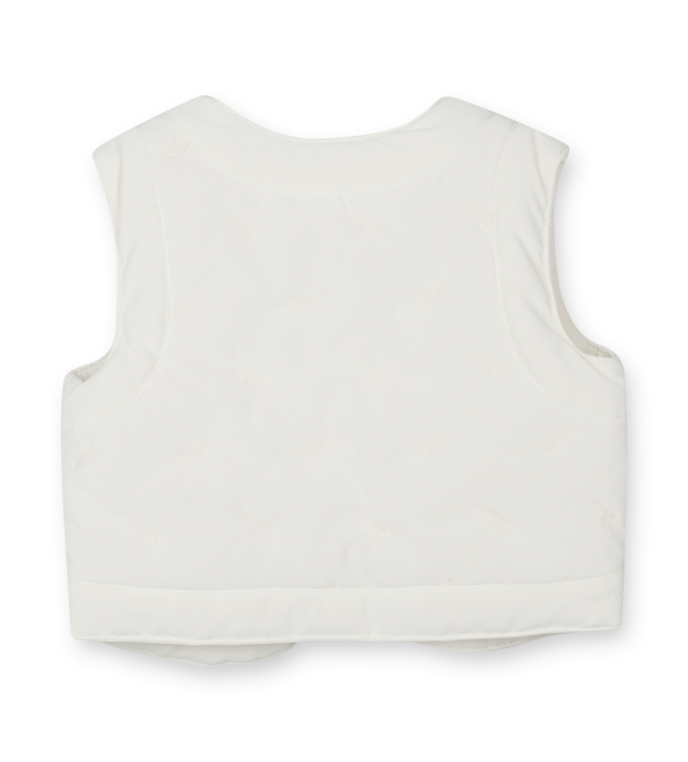 White vest on a white background