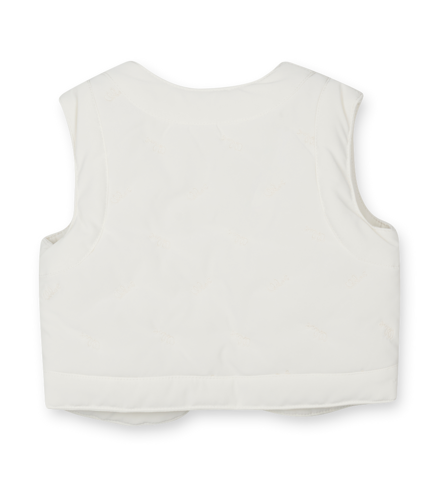White vest on a white background