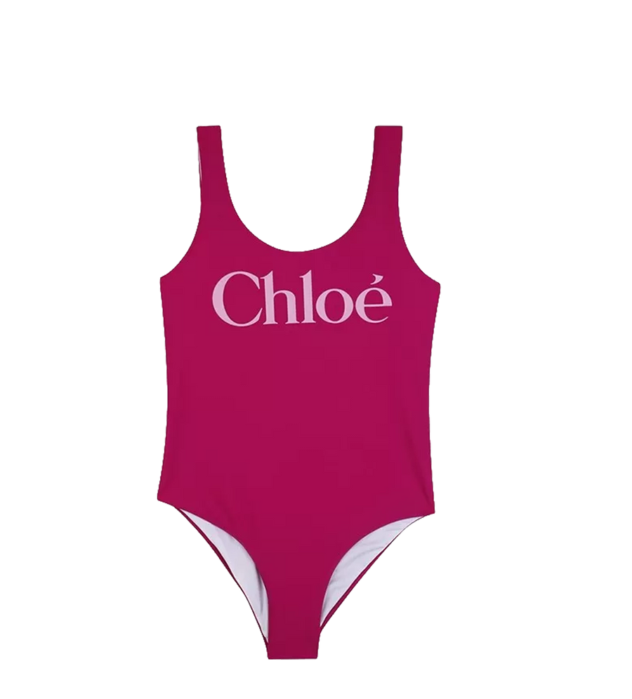 Chloé Kids Badpak uit één stuk in zeer fuchsia