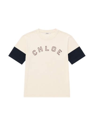 Kids logo-print T-shirt Ivoor
