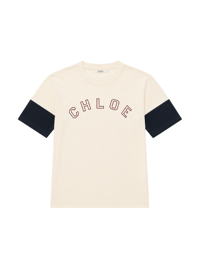 Kids logo-print T-shirt Ivoor