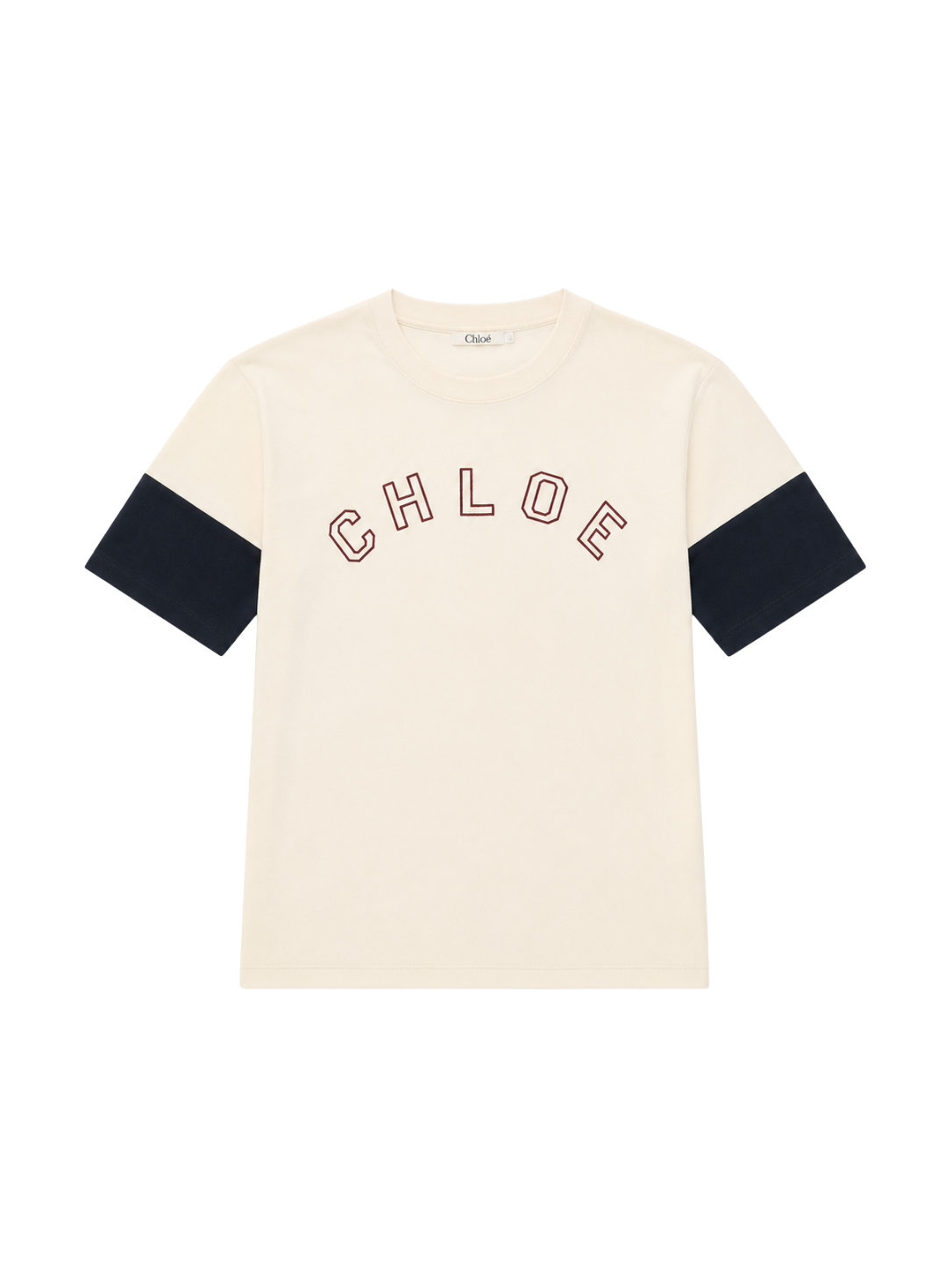 Kids T-shirt met logoprint Ivoor