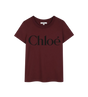 Kids Logo-Print T-shirt Burgundy