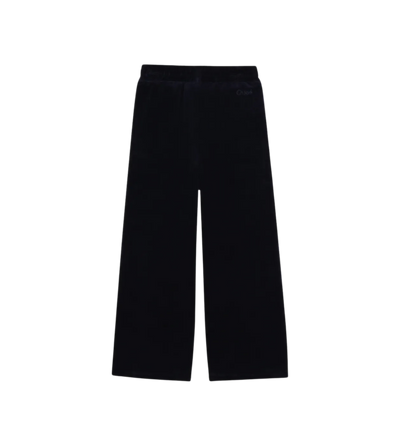 Kids Velvet Trainingsbroek Marineblauw