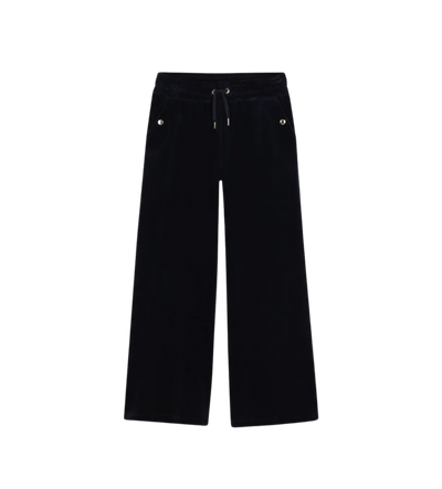 Kids Velvet Trainingsbroek Marineblauw