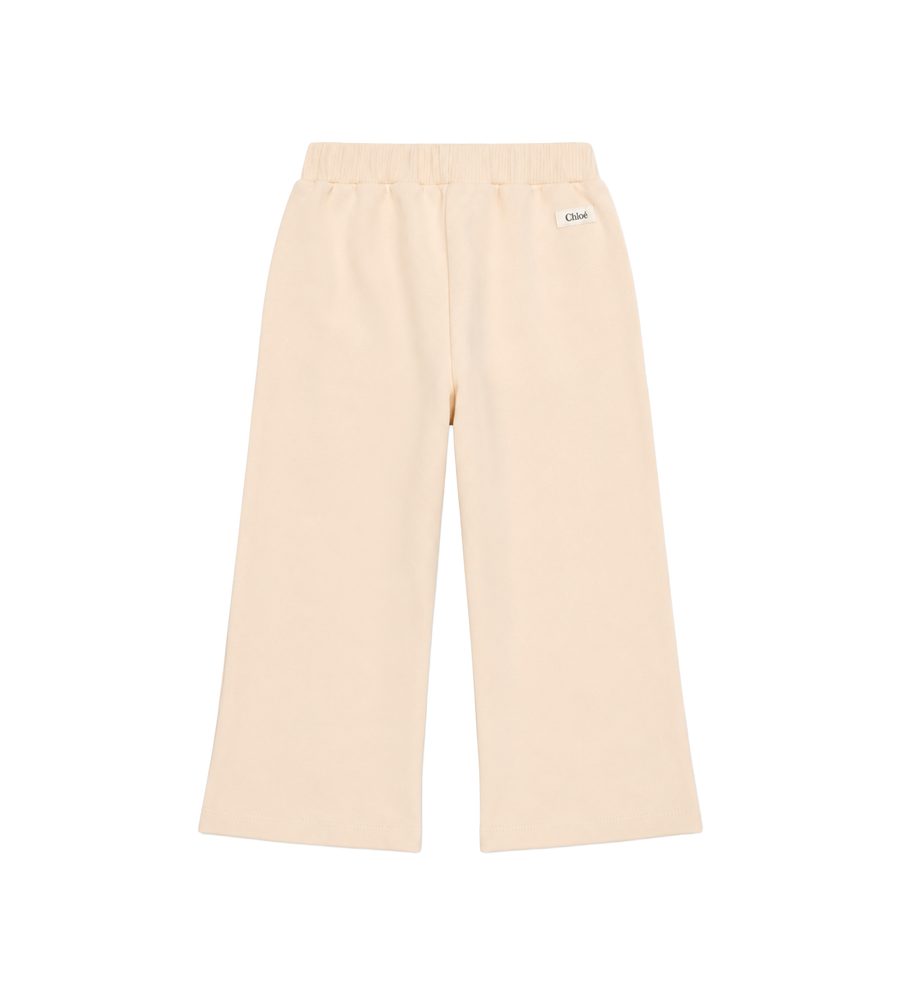 Chloé Baby Drawstring Logo Patch Joggers in Pink