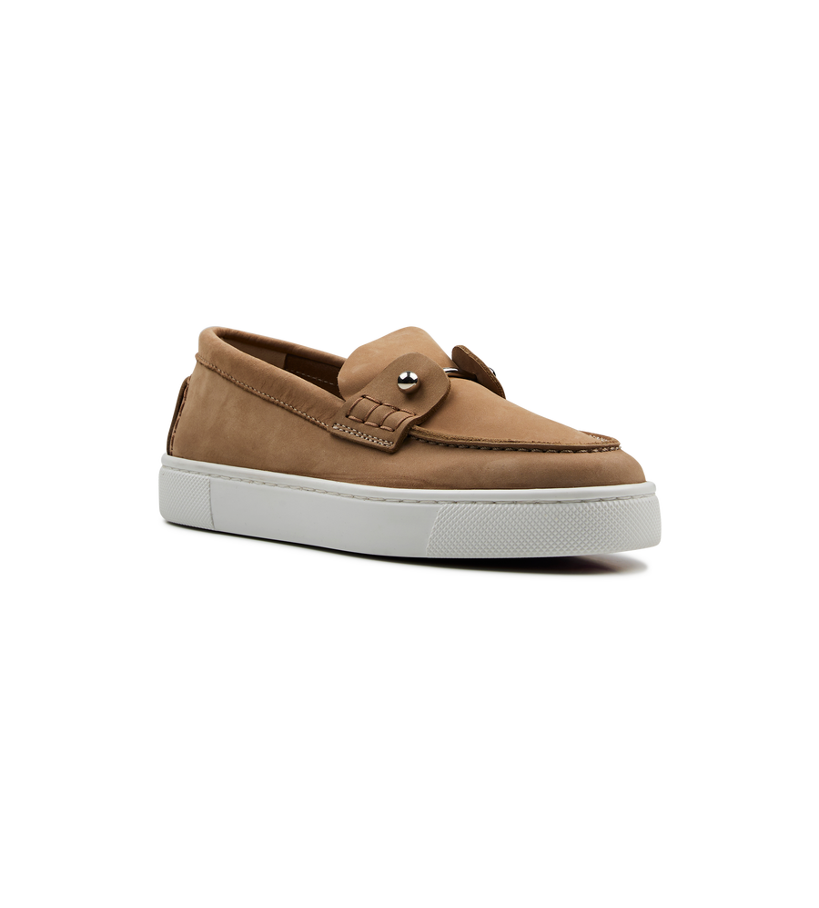 Christian Louboutin Chambelikid Suede Loafers Lionne (GS)