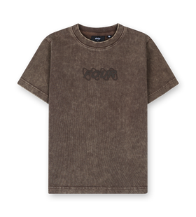 Circles Boxy T-Shirt Washed Brown