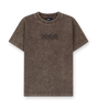 Circles Boxy T-Shirt Washed Brown