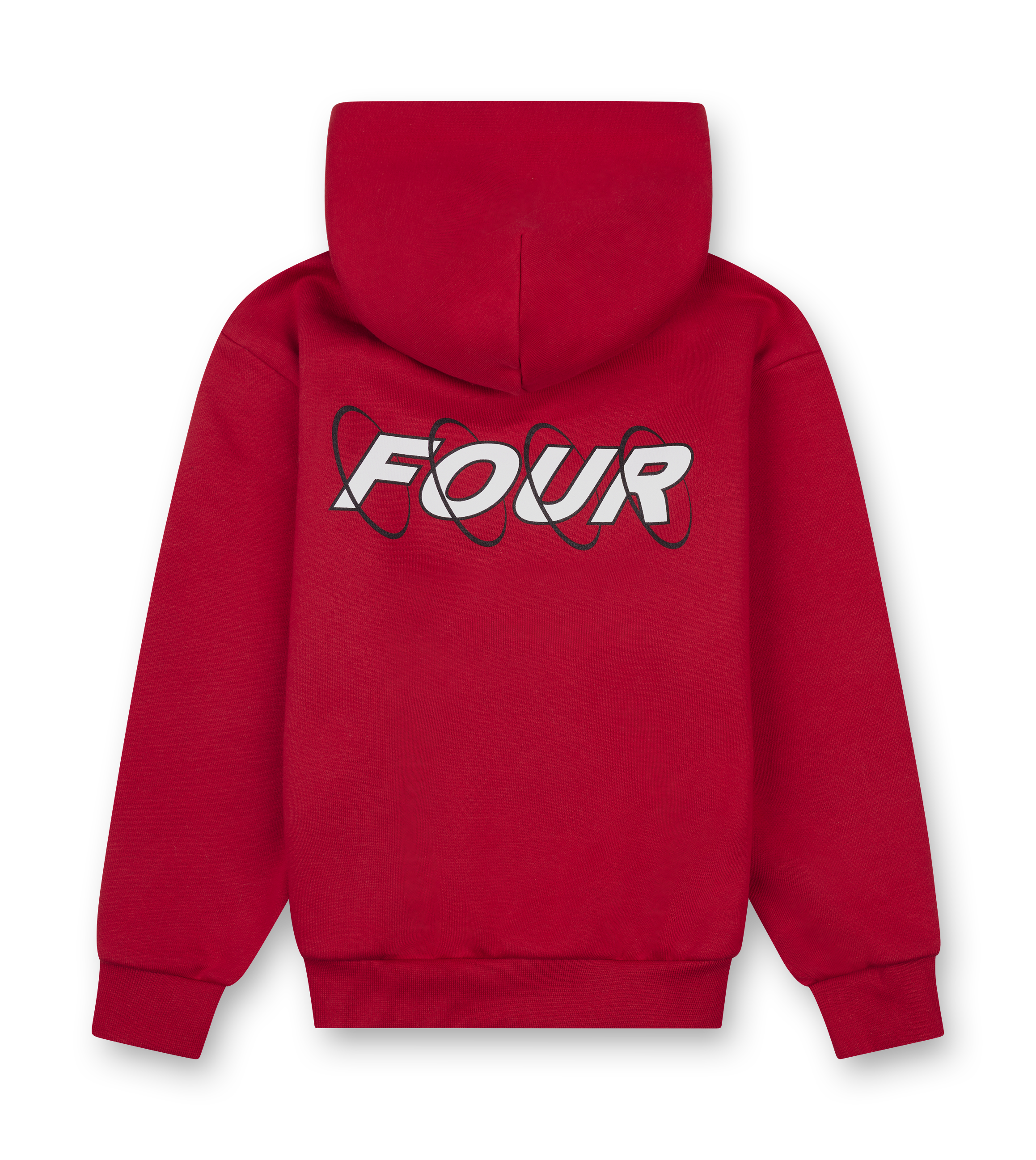 Circles Hoodie Red/ White
