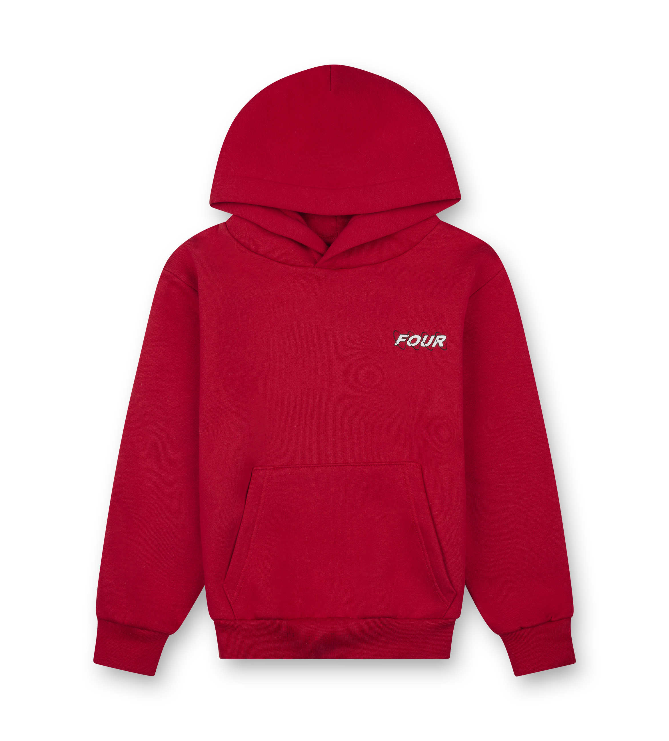 Circles Hoodie Red/ White