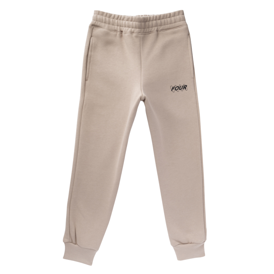 Circles Logo Sweatpants Vintage Khaki