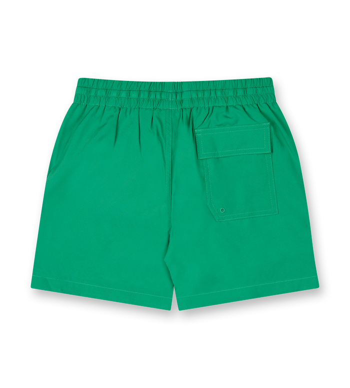 Circles Logo Swim Short Green Bee/ White