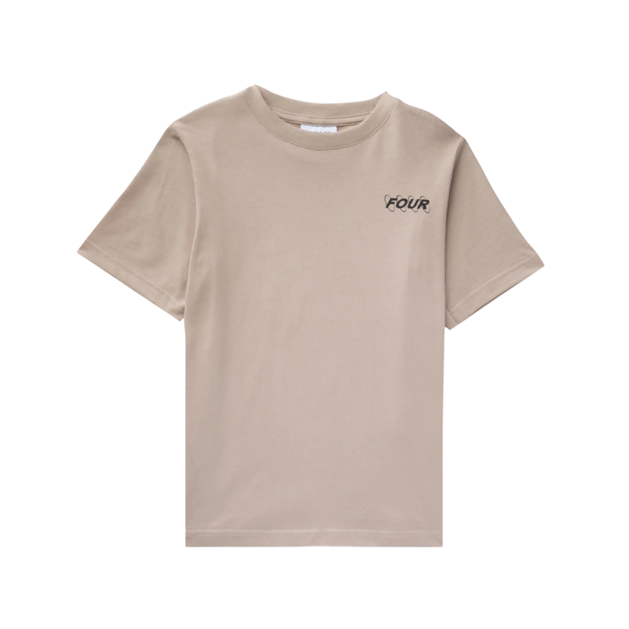 Circles Logo T-Shirt Vintage Khaki