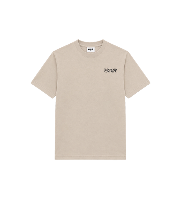 Circles Logo T-shirt Vintage Kaki