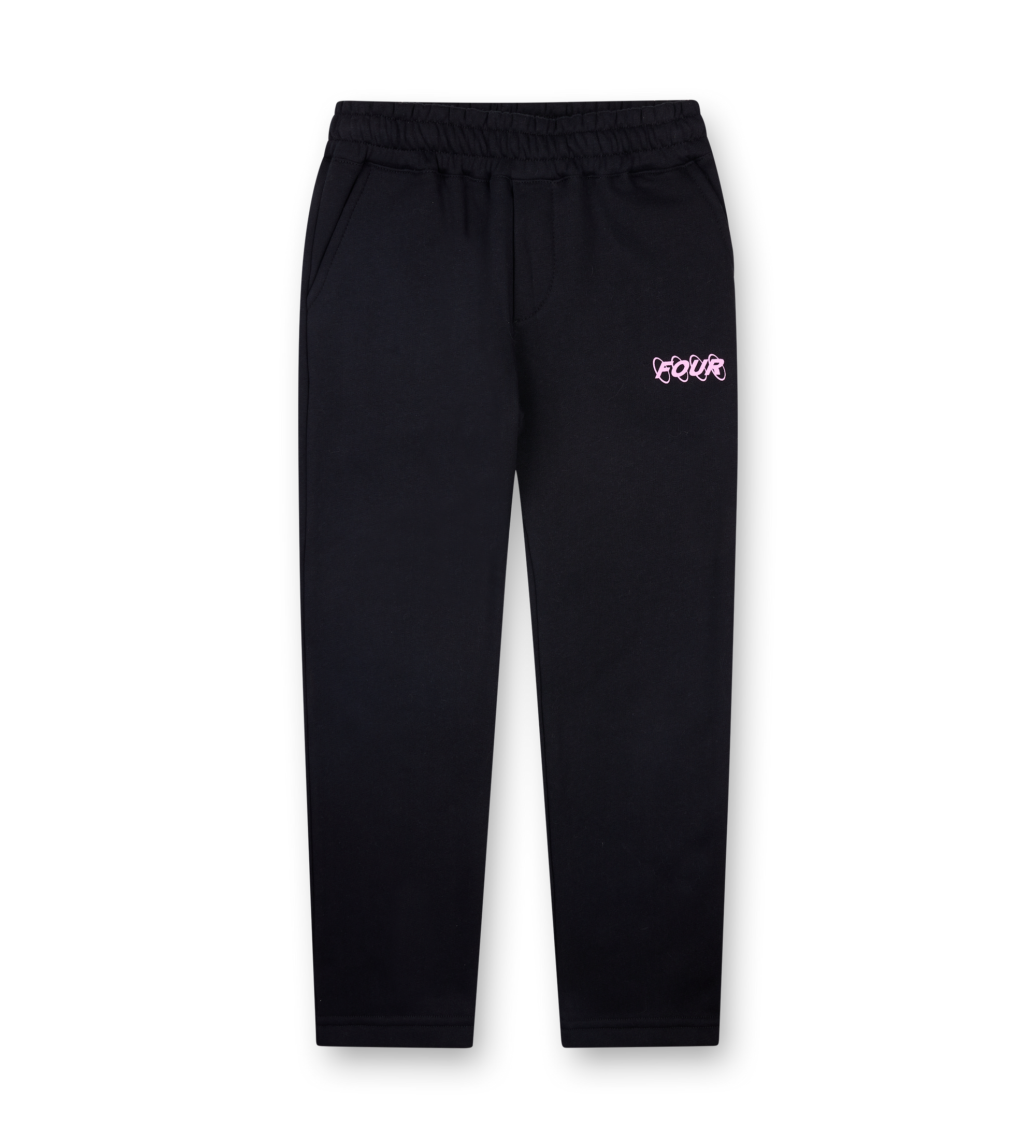 Circles Straight Leg Zwart/roze
