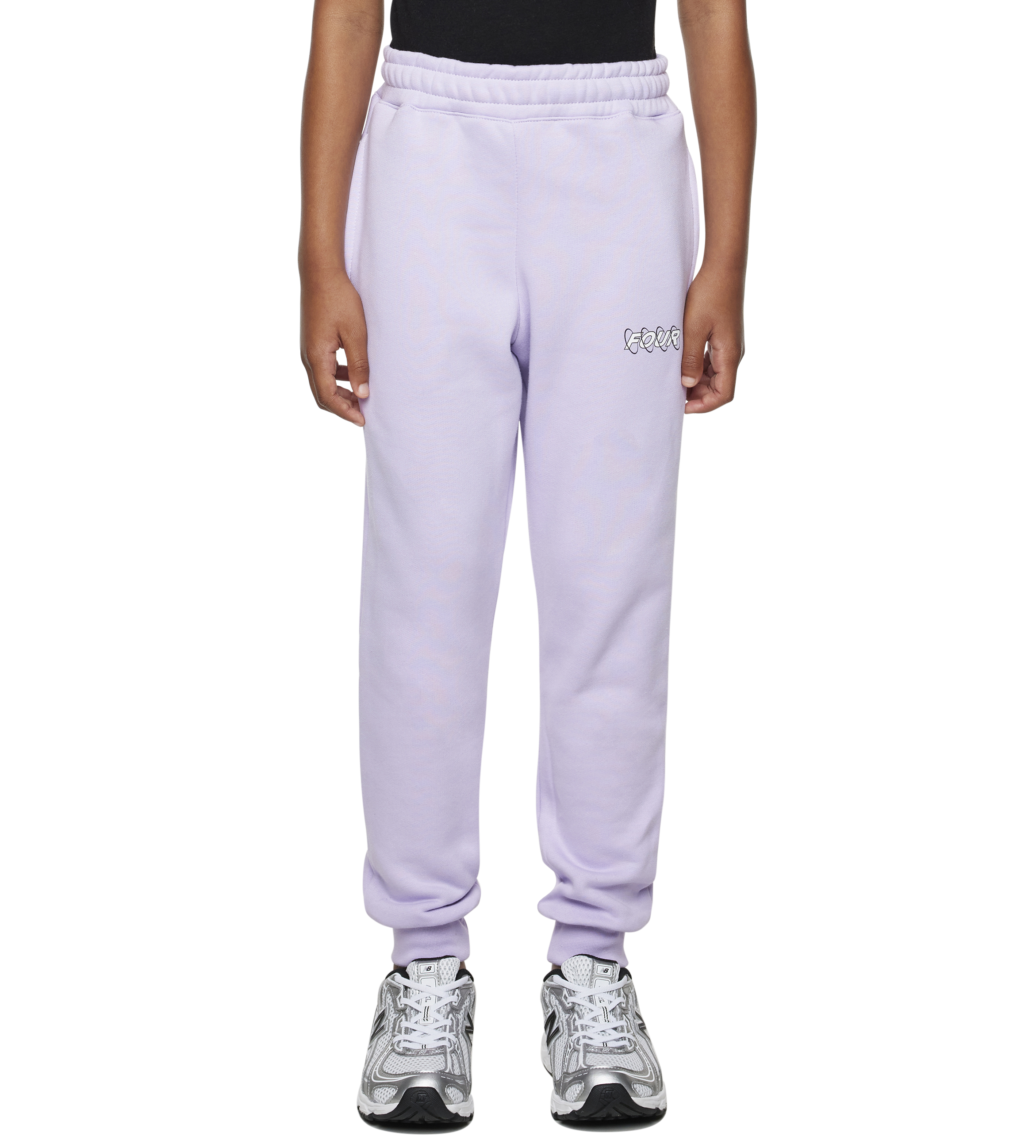 Circles Sweatpants Pastel Lilac/ White