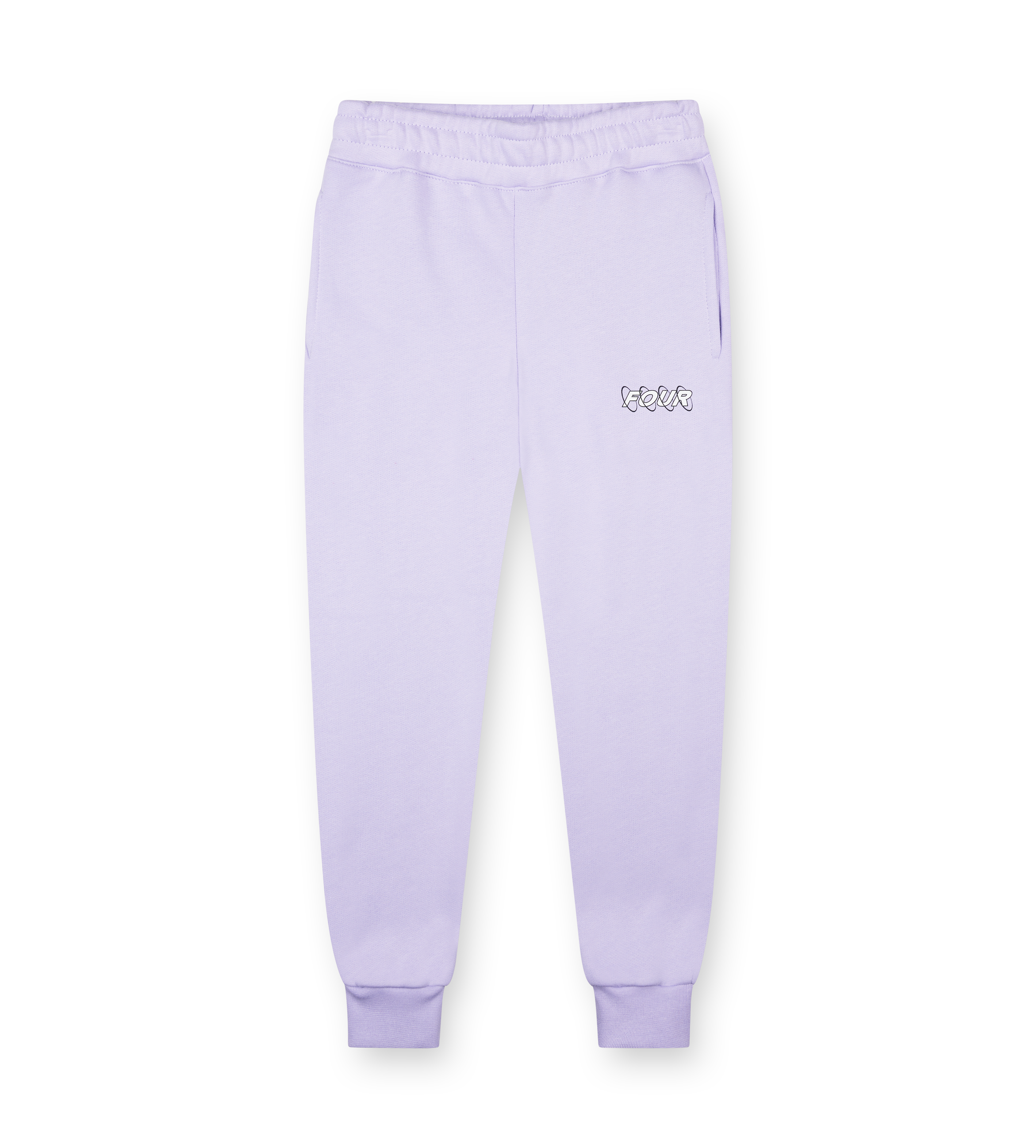 Circles Sweatpants Pastel Lilac/ White