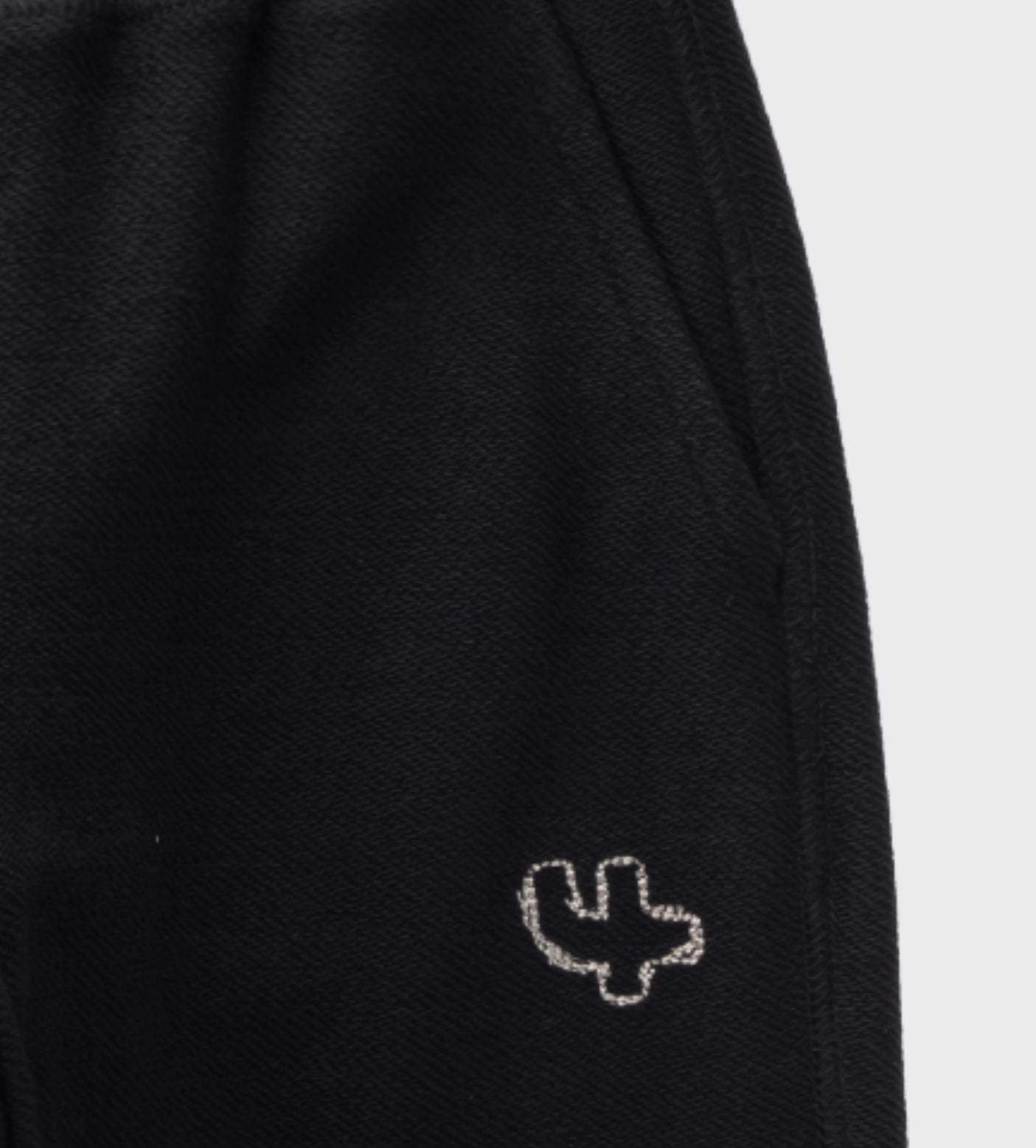 Inside Out Wide Leg Cuffed Black