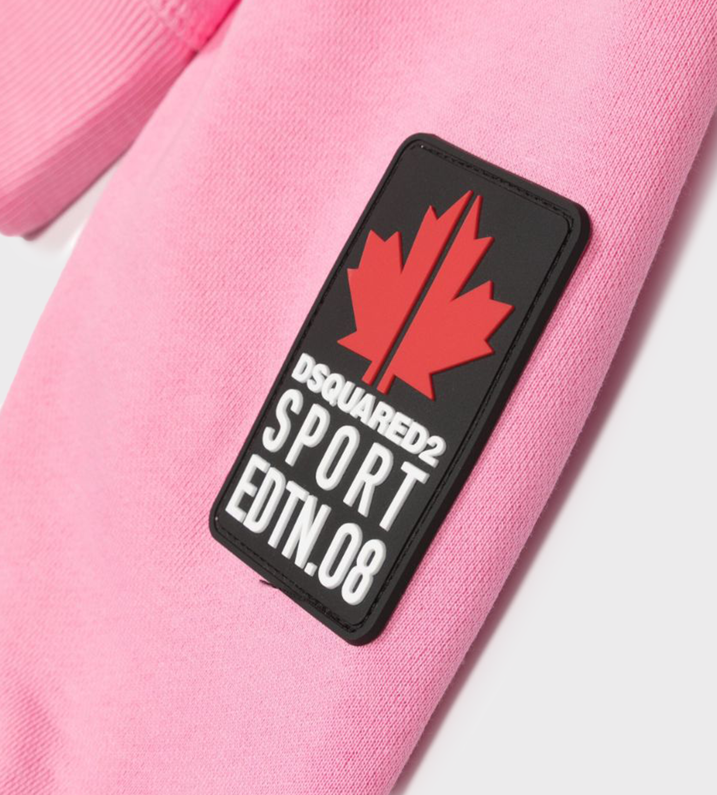 Logo Print Hoodie Pink