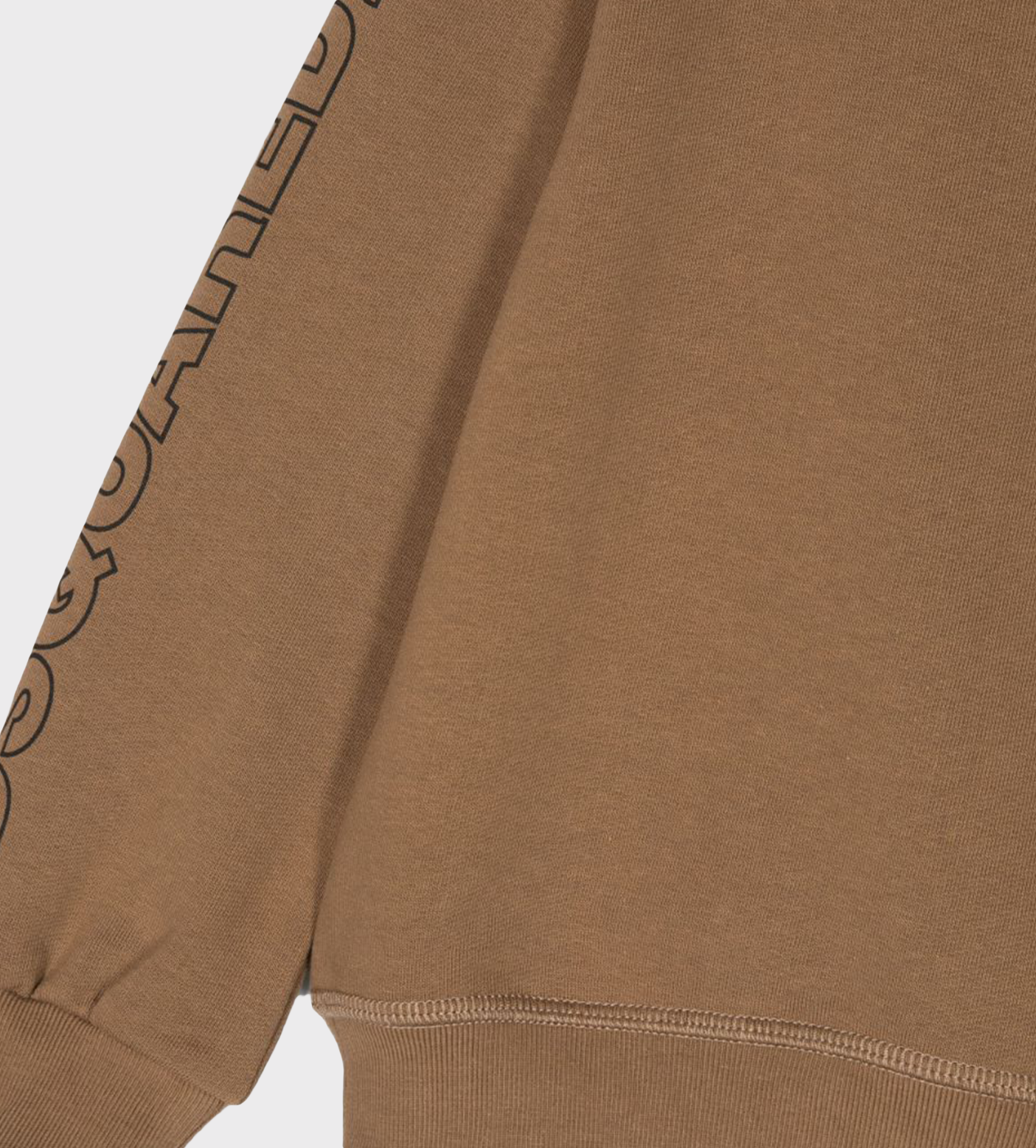 Logo-Print Cotton Sweatshirt Brown