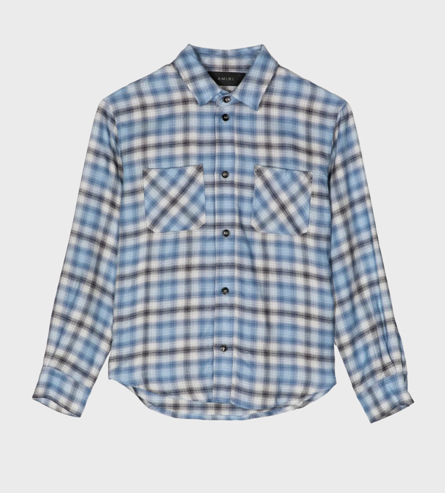 Plaid-Check Shirt Blue