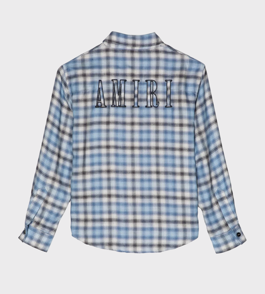 Plaid-Check Shirt Blue