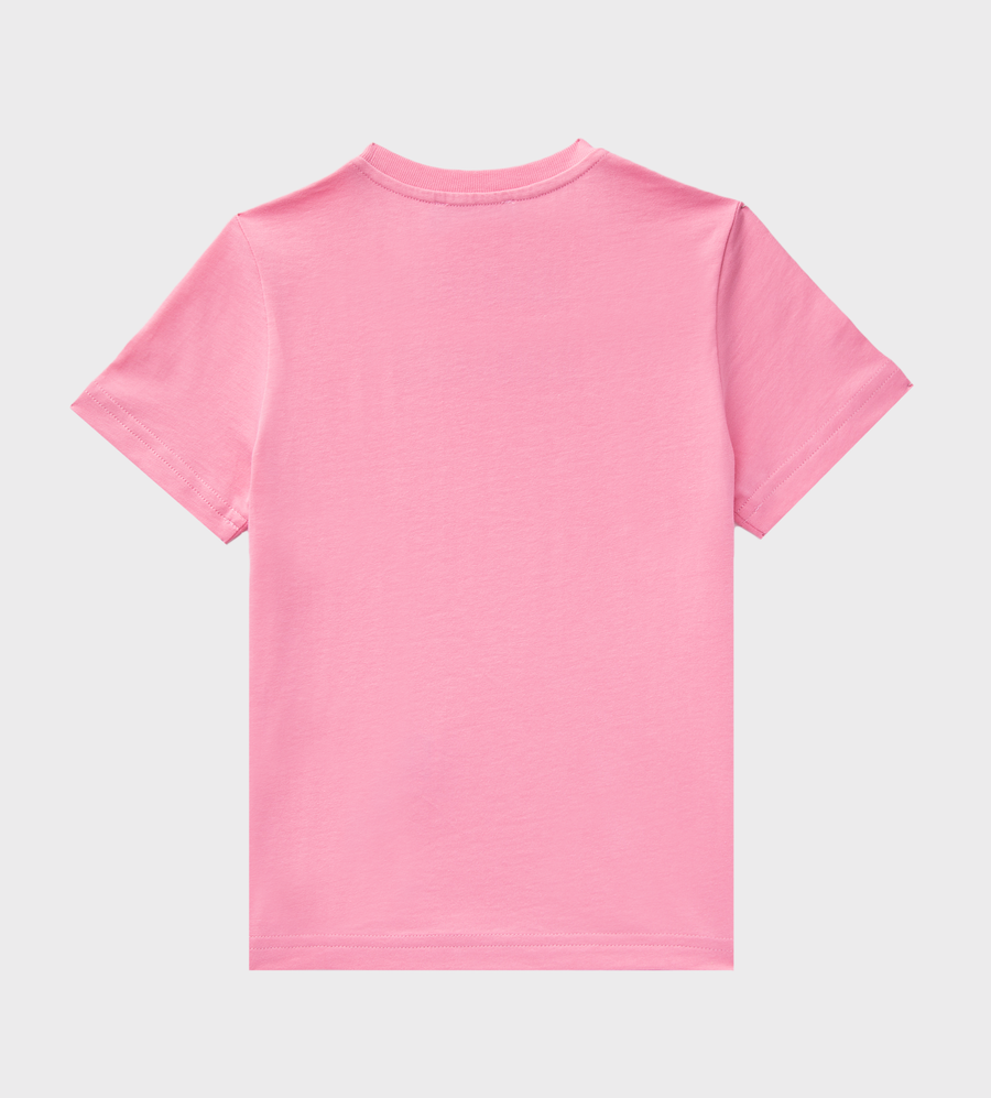 Logo Print Short-Sleeve T-shirt Pink