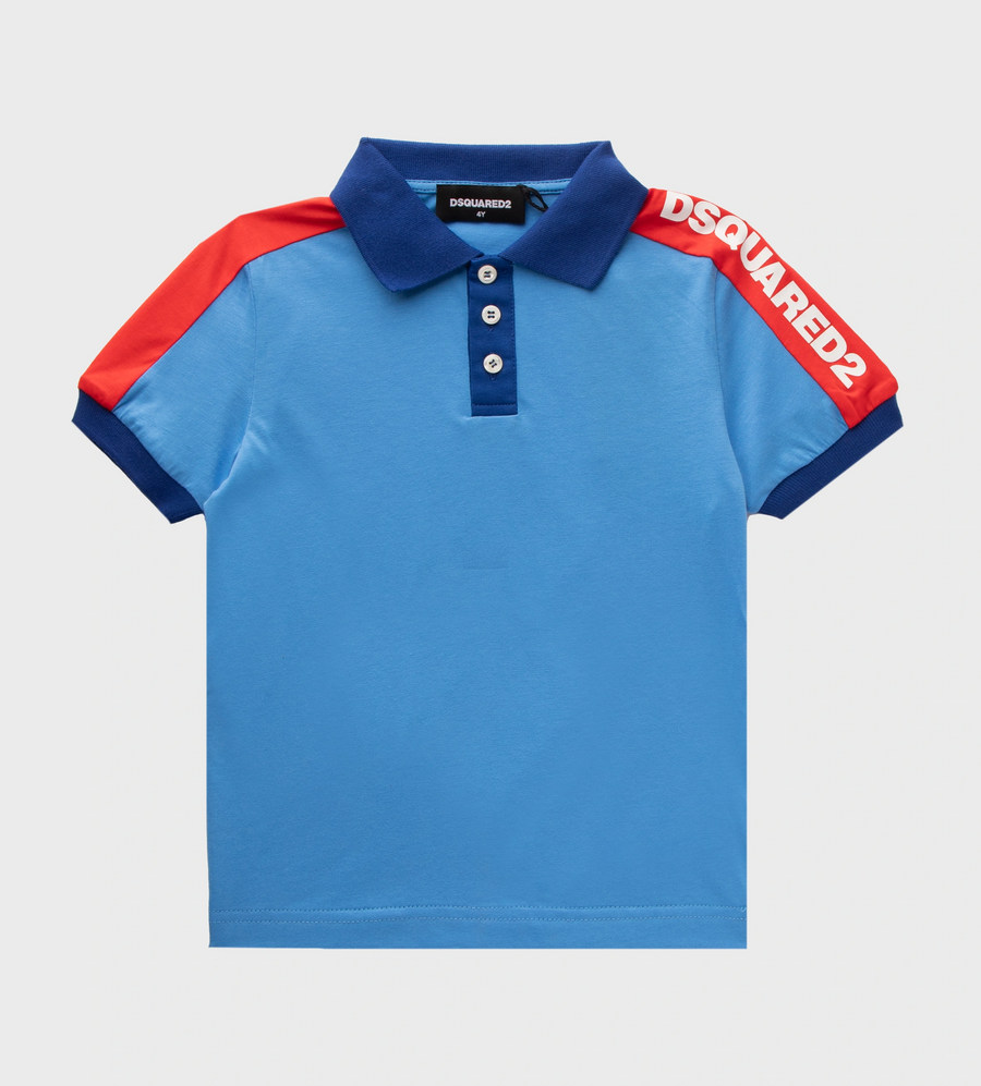 Logo-print Polo Shirt Blue