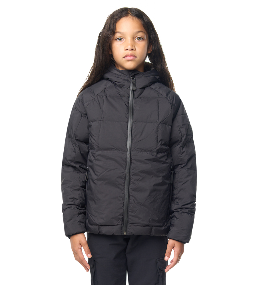 Square Logo Puffer Jacket Black