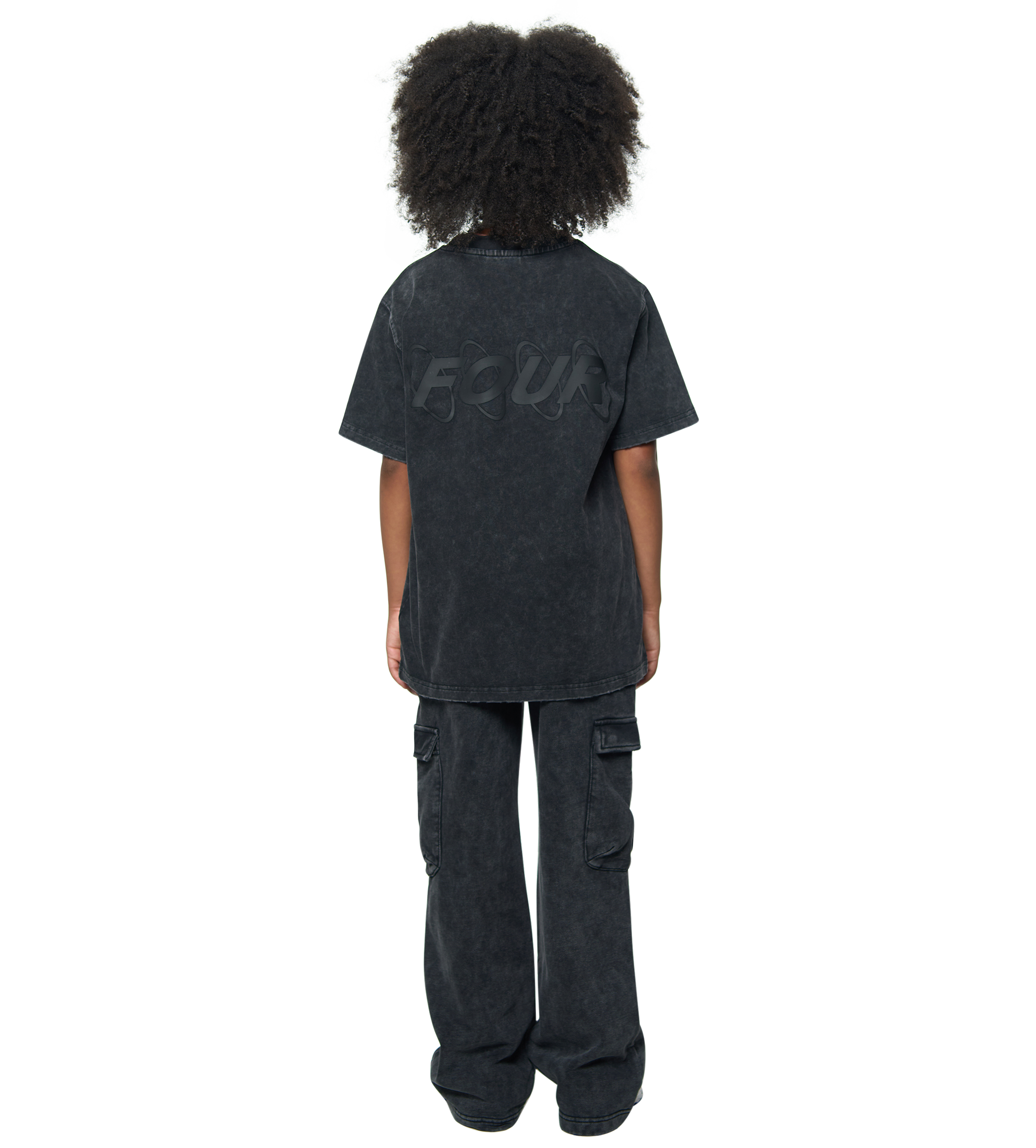 Circles T-Shirt Washed Black