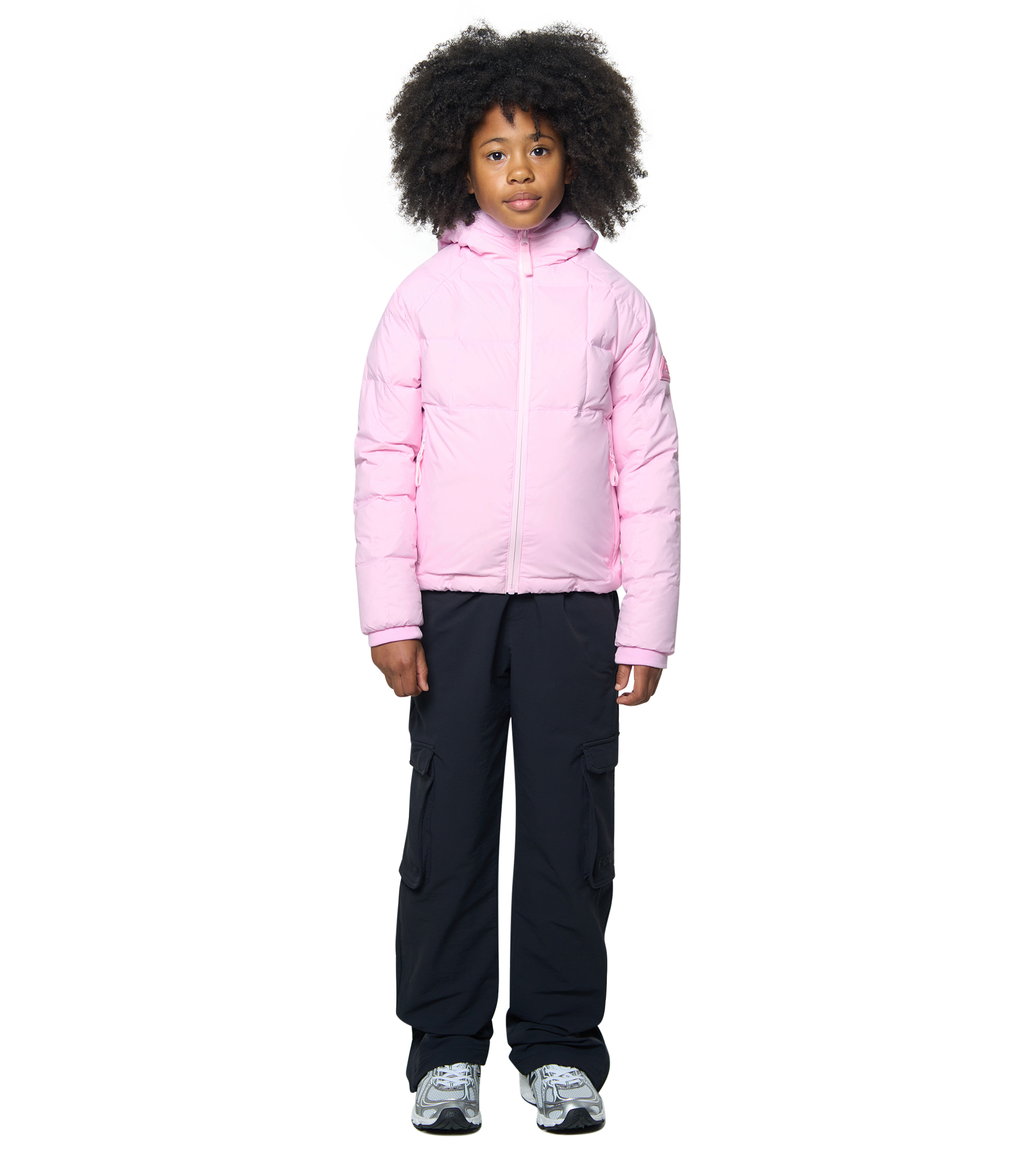 Square Logo Puffer Jacket Soft Pink