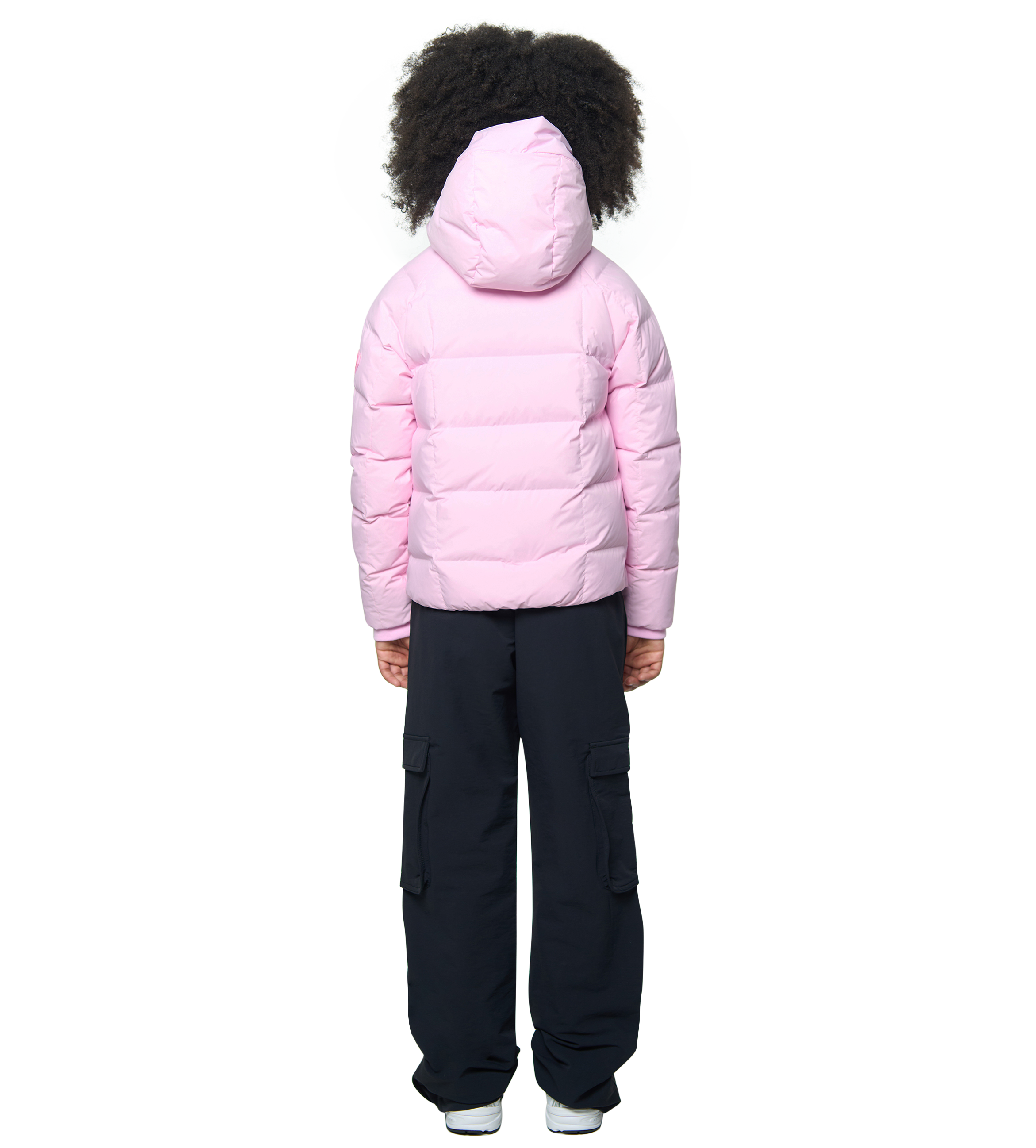 Square Logo Puffer Jacket Soft Pink