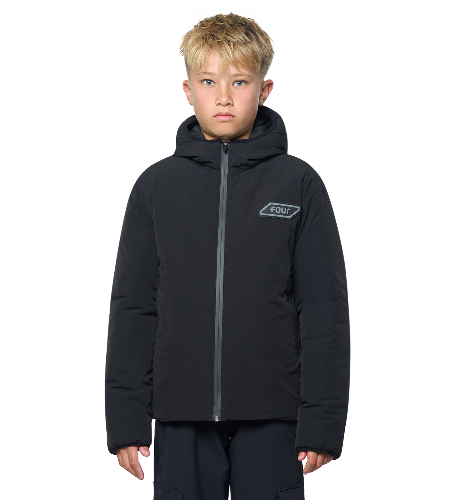 Square Logo Inbetween Jacket Black