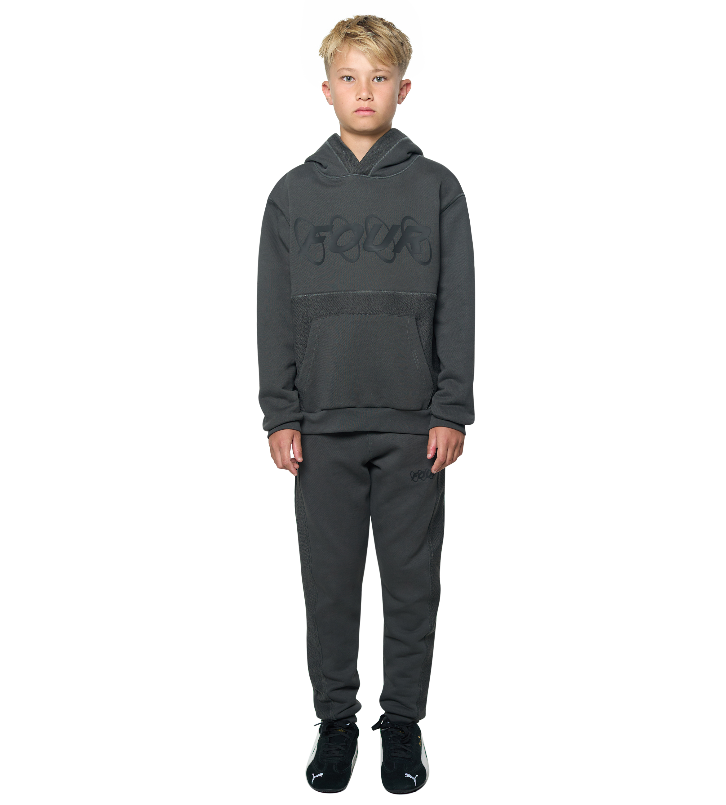Circles Inside Out Hoodie Raven