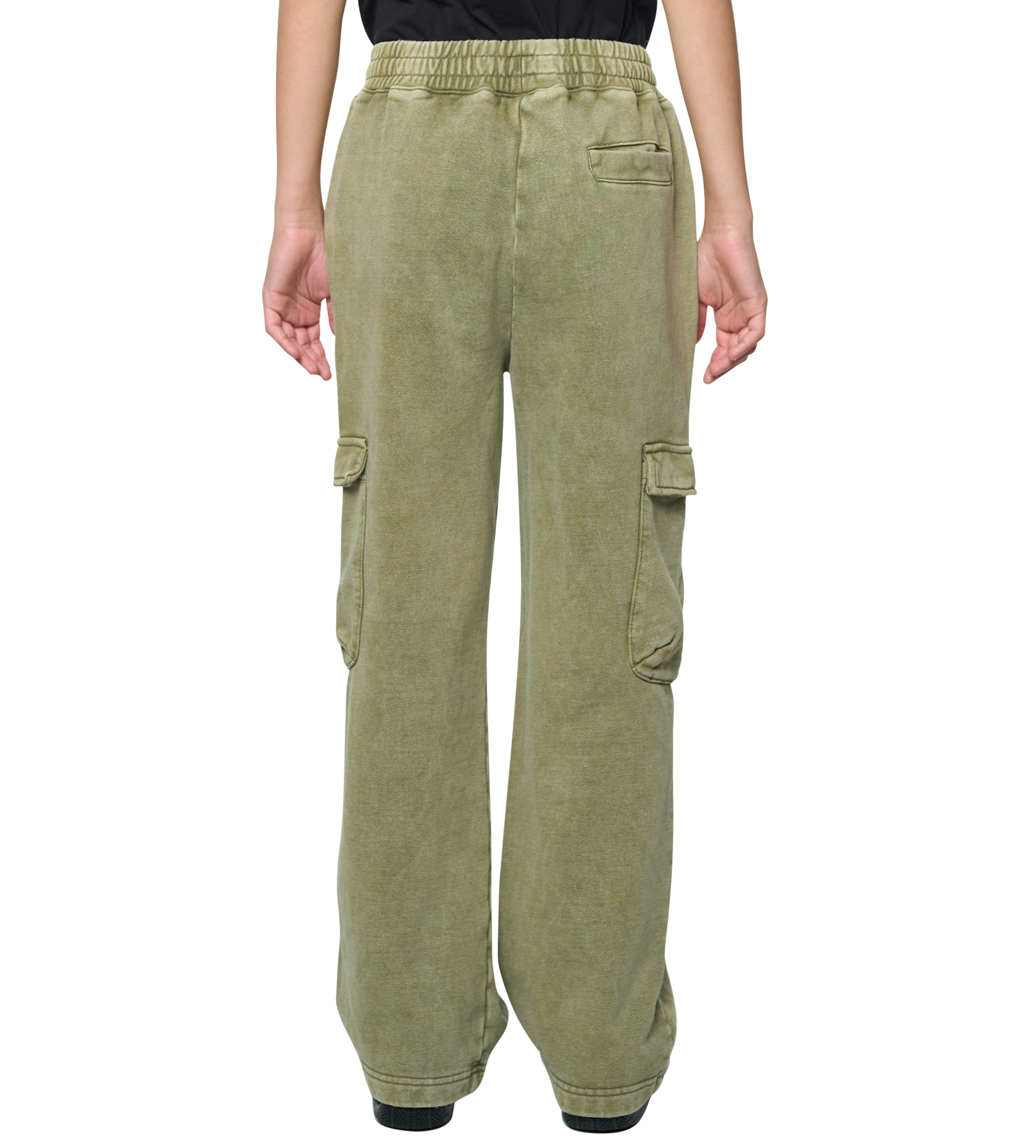 Circles Cargo Sweatpants Washed Moss Green