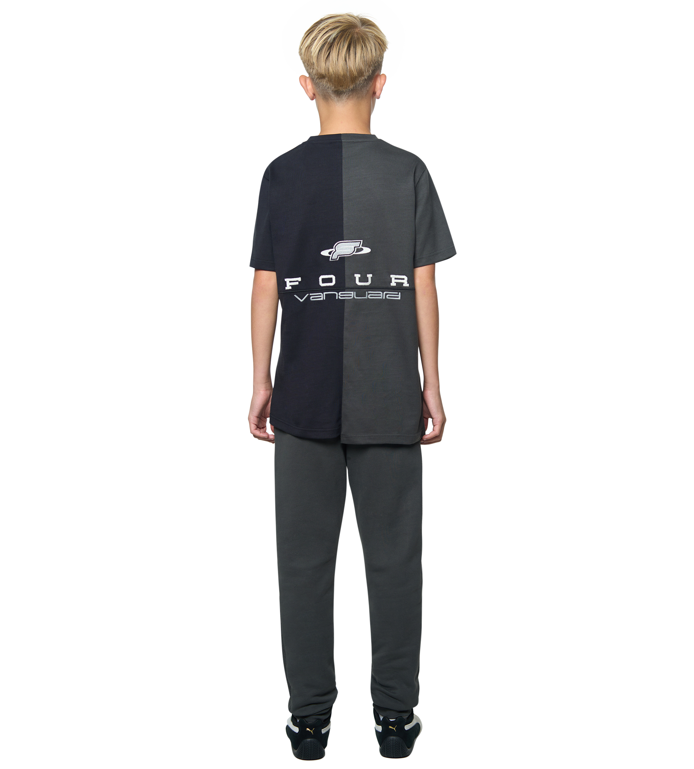 Split T-Shirt Black/ Raven