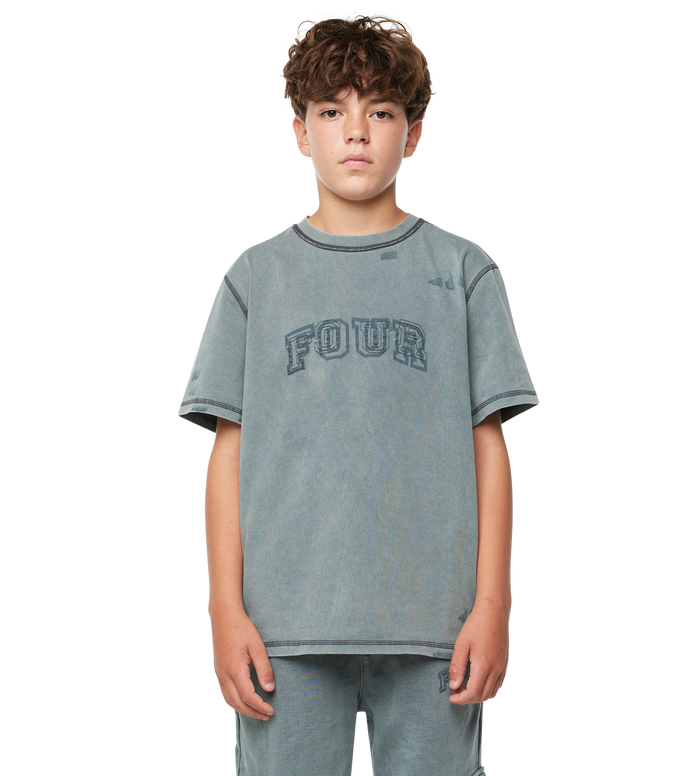 Arch T-shirt Washed Grijs