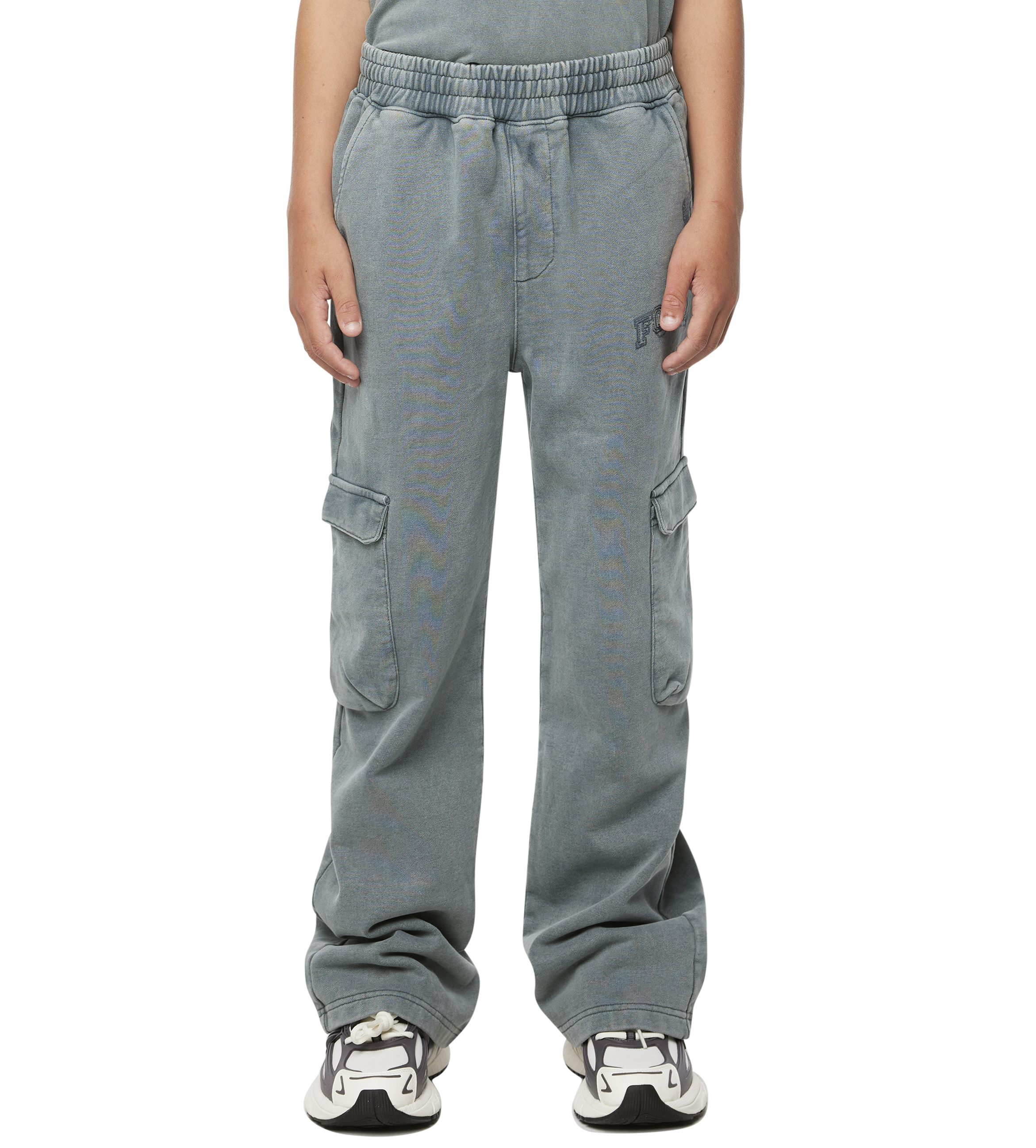 Arch Cargo Sweatpants Washed Grijs