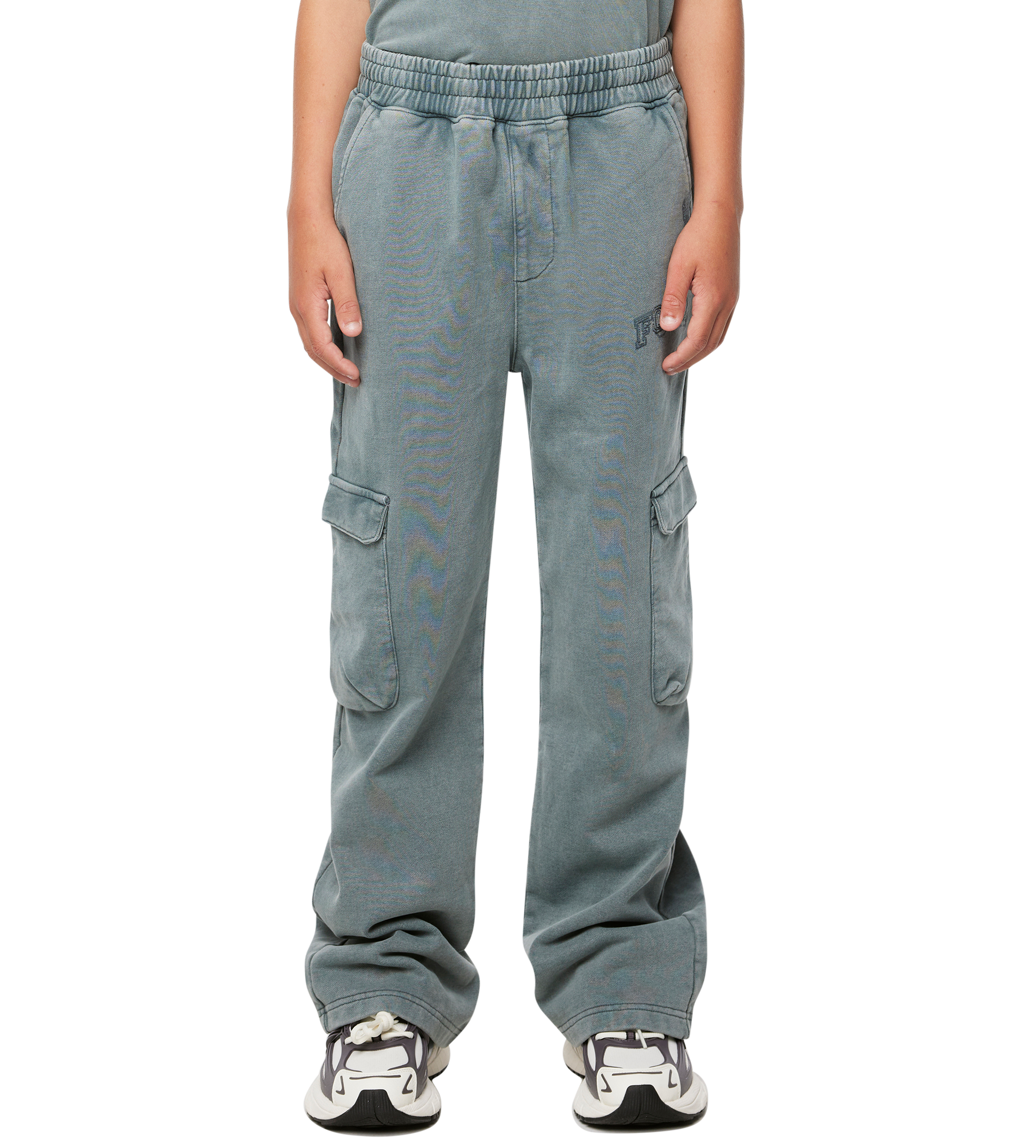 Arch Cargo Sweatpants Washed Grijs