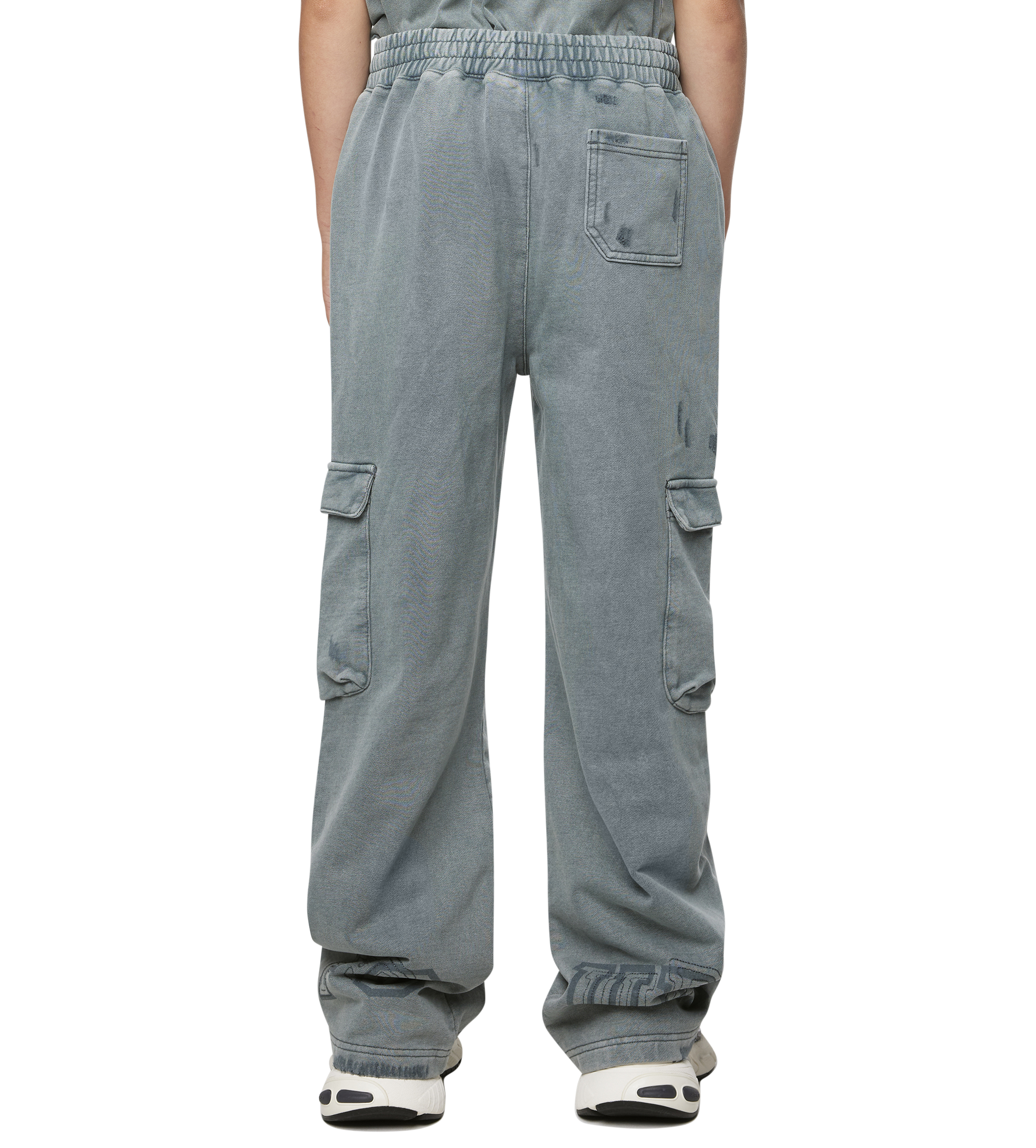 Arch Cargo Sweatpants Washed Grijs