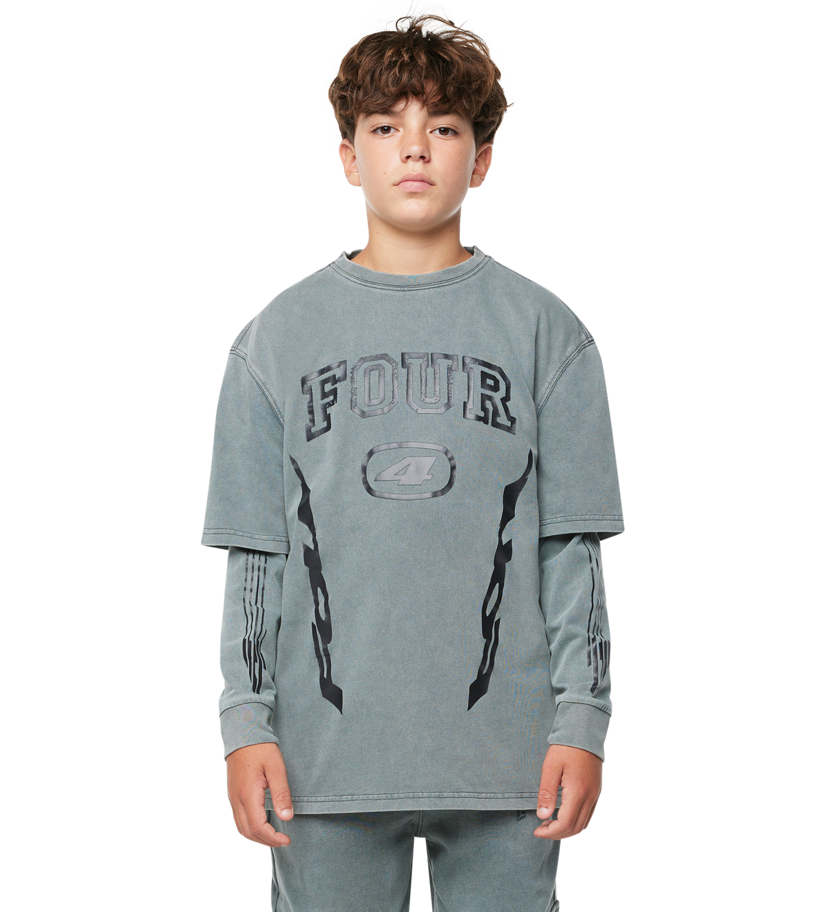 Arch DL longsleeve Washed Grijs