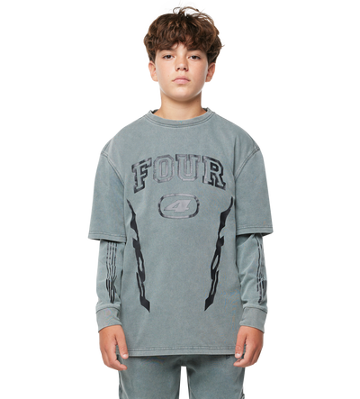Arch DL longsleeve Washed Grijs