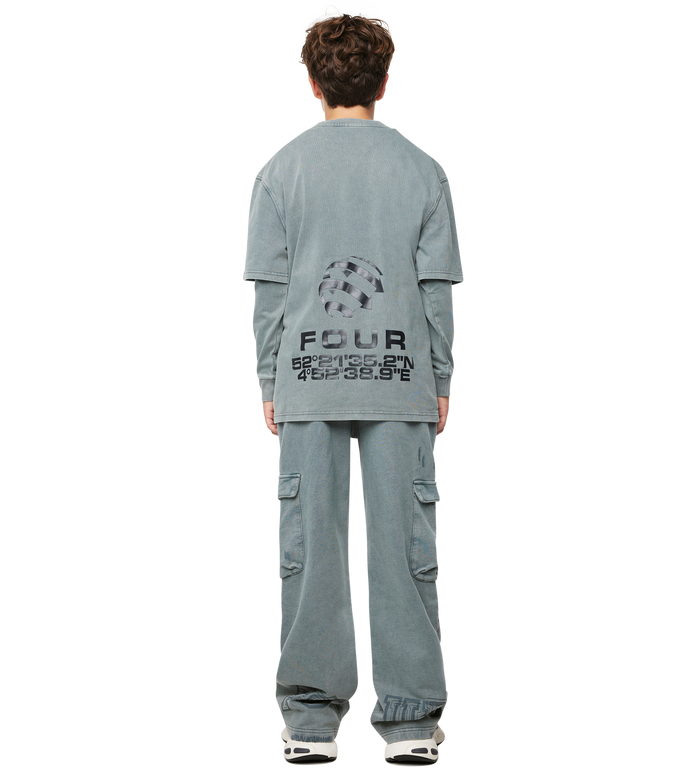 Arch DL longsleeve Washed Grijs